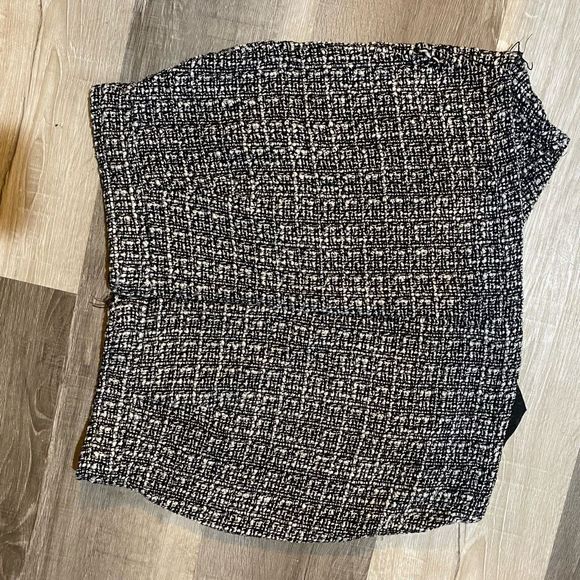 Sans Souci Gray Black Tweed Mini Skirt Size Small - Picture 7 of 11